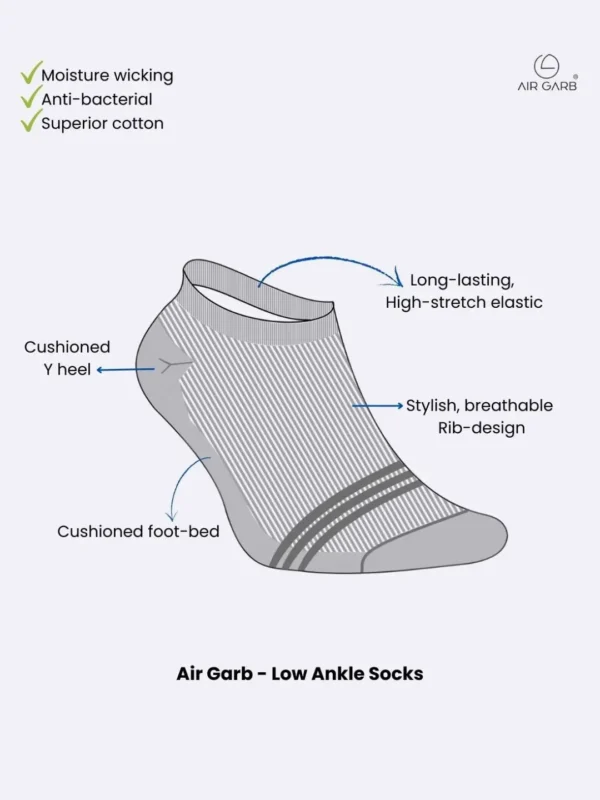 Low Cut Ankle socks for men and women cotton socks for men casual socks navy blue ankle socks comfort soft cushion socks