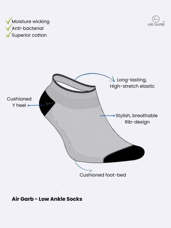 Low Cut Ankle socks for men and women cotton socks for men casual socks denim blue white ankle socks comfort soft cushion socks