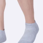 Ankle socks for men low ankle socks for women cotton socks for men cotton socks for women office socks home casual socks cushion soft comfort grey light breathable