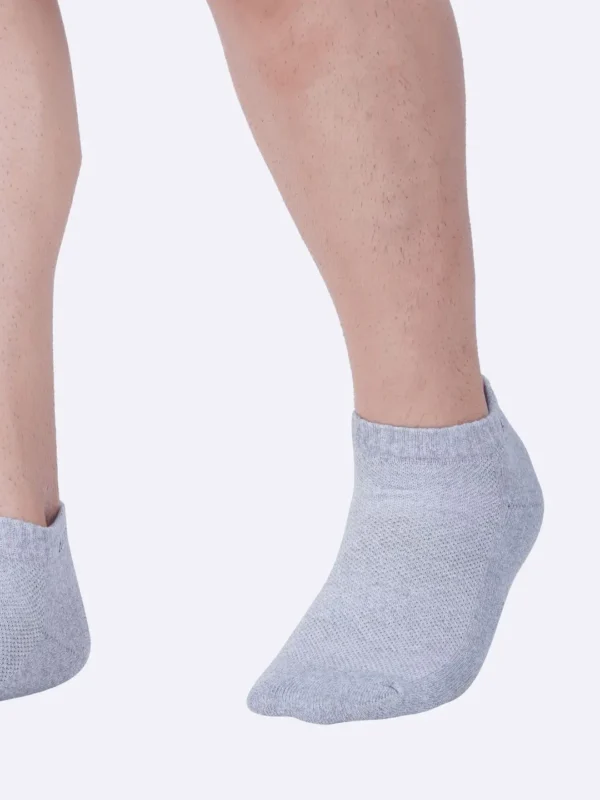 Ankle socks for men low ankle socks for women cotton socks for men cotton socks for women office socks home casual socks cushion soft comfort grey light breathable