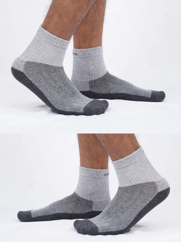 Ankle socks for men ankle socks for women cotton socks for men cotton socks for women office socks home casual socks cushion soft comfort grey black dark grey