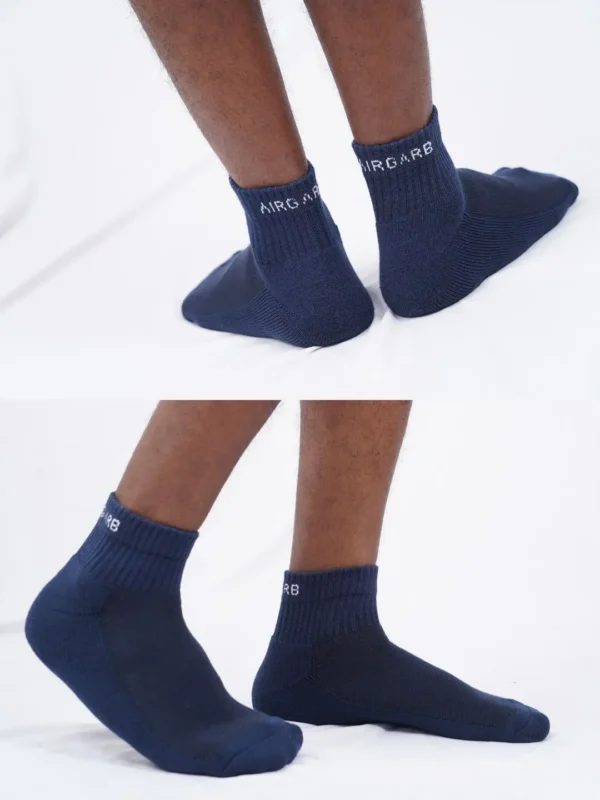 Ankle socks for men ankle socks for women cotton socks for men cotton socks for women office socks home casual socks cushion soft comfort navy blue