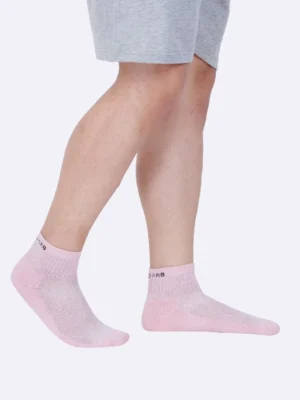 ankle socks pink socks women men cotton ankle socks cushion socks soft