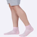 ankle socks pink socks women men cotton ankle socks cushion socks soft