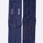 airgarb cotton comfort crew premium socks navy blue front back flat view men women