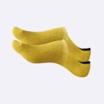 airgarb cotton loafer socks dark yellow men women