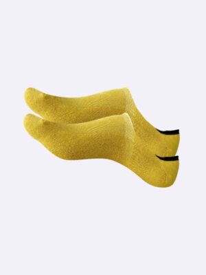 airgarb cotton loafer socks dark yellow men women