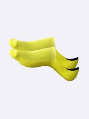 airgarb cotton loafer socks lime yellow