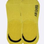 airgarb cotton loafer socks lime yellow front