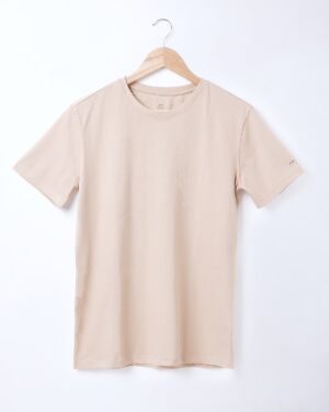 airgarb roundneck plain tshirt cotton beige creame color min