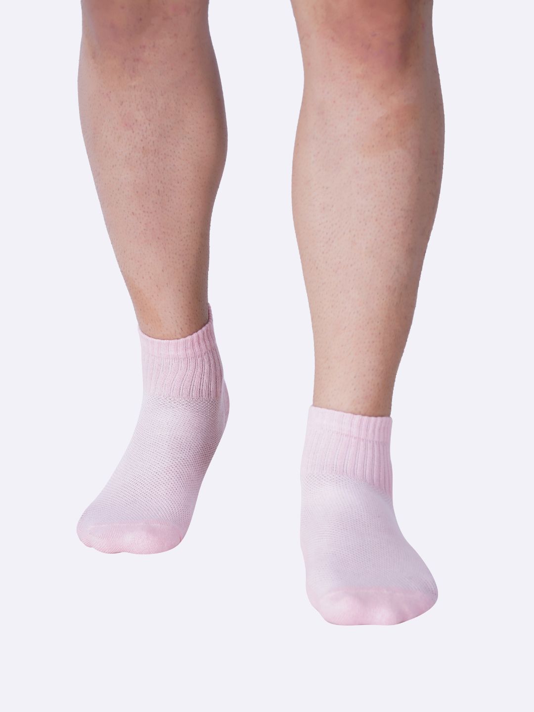 AirGarb Cotton Cushioned High Ankle Socks - Pink - Air Garb®