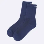 airgarb cotton comfort crew full length navy blue socks casual office men women