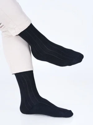 Premium cotton socks cushion socks black socks dress socks formal socks office socks soft luxury bed socks rib stripe style