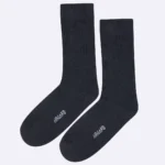 Premium cotton socks cushion socks black socks dress socks formal socks office socks soft luxury bed socks rib stripe style