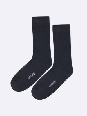 Premium cotton socks cushion socks black socks dress socks formal socks office socks soft luxury bed socks rib stripe style