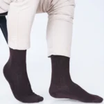 Premium cotton socks cushion socks brown socks dress socks formal socks brown office socks soft luxury bed socks rib stripe style