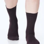 Premium cotton socks cushion socks brown socks dress socks formal socks brown office socks soft luxury bed socks rib stripe style