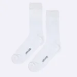 Premium cotton socks cushion socks white socks dress socks formal socks blue office socks soft luxury bed socks rib stripe style