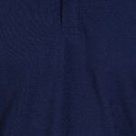 Polo collar Cotton Tshirt for men and women for summer breathable cool soft fine fabric navy blue