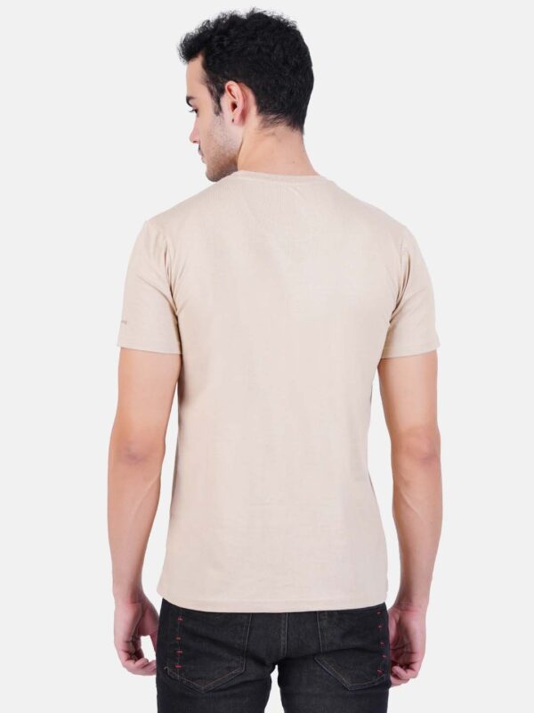 Round Neck Tshirt Beige Cream Cotton Tshirt for men and women for summer breathable cool soft fine fabric