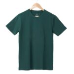 Round Neck Tshirt Green Cotton Tshirt for men and women for summer breathable cool soft fine fabric