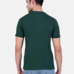 Round Neck Tshirt Green Cotton Tshirt for men and women for summer breathable cool soft fine fabric