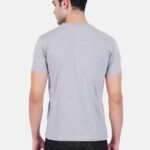 Round Neck Tshirt Grey Cotton Tshirt for men and women for summer breathable cool soft fine fabric