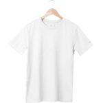 Round Neck Tshirt White Cotton Tshirt for men and women for summer breathable cool soft fine fabric