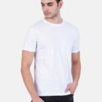 Round Neck Tshirt White Cotton Tshirt for men and women for summer breathable cool soft fine fabric