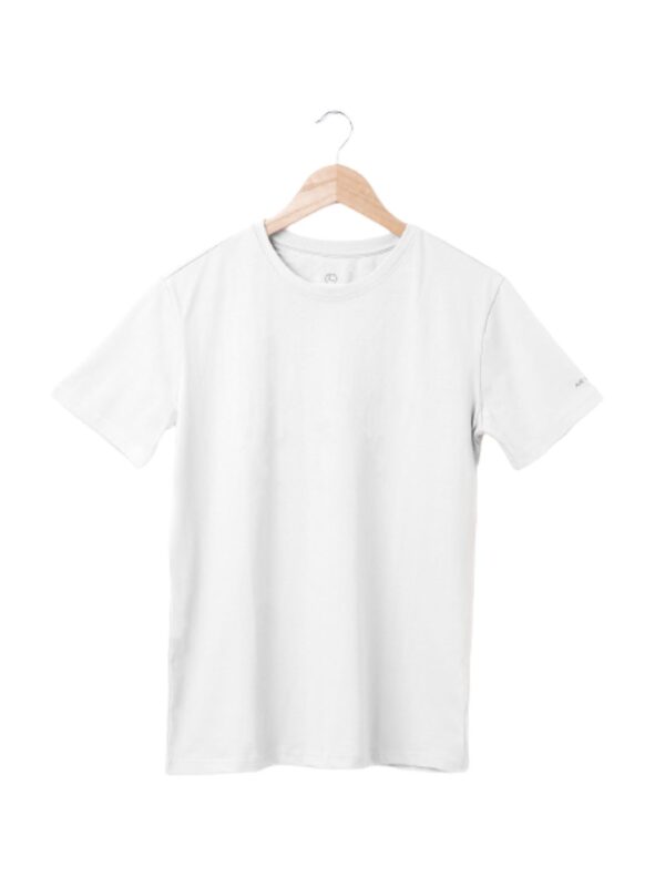 Round Neck Tshirt White Cotton Tshirt for men and women for summer breathable cool soft fine fabric