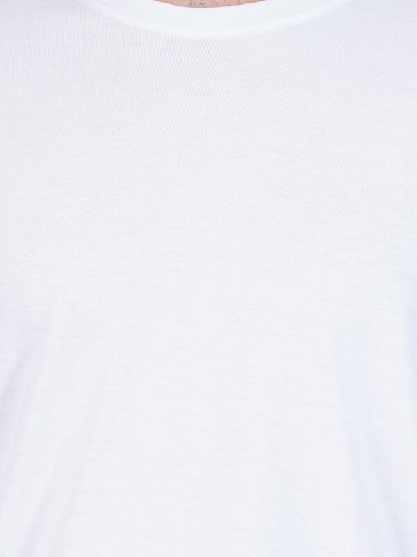 Round Neck Tshirt White Cotton Tshirt for men and women for summer breathable cool soft fine fabric