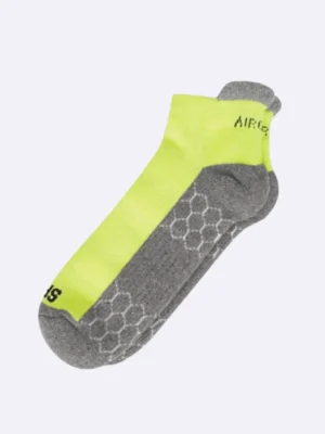 Sports socks neon green color cricket football tennis badminton sports socks for men and women cushion