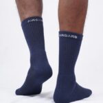 Blue Crew Socks with Cushioning - Air Garb for Men and Women