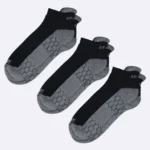 Pack of three compression sports performance socks for men and women by Air Garb, designed to enhance athletic performance and comfort