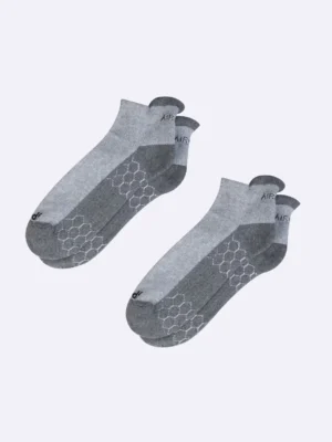 Set of three unisex compression sports socks suitable for men and women, crafted by Air Garb to optimize athletic performance and comfort.