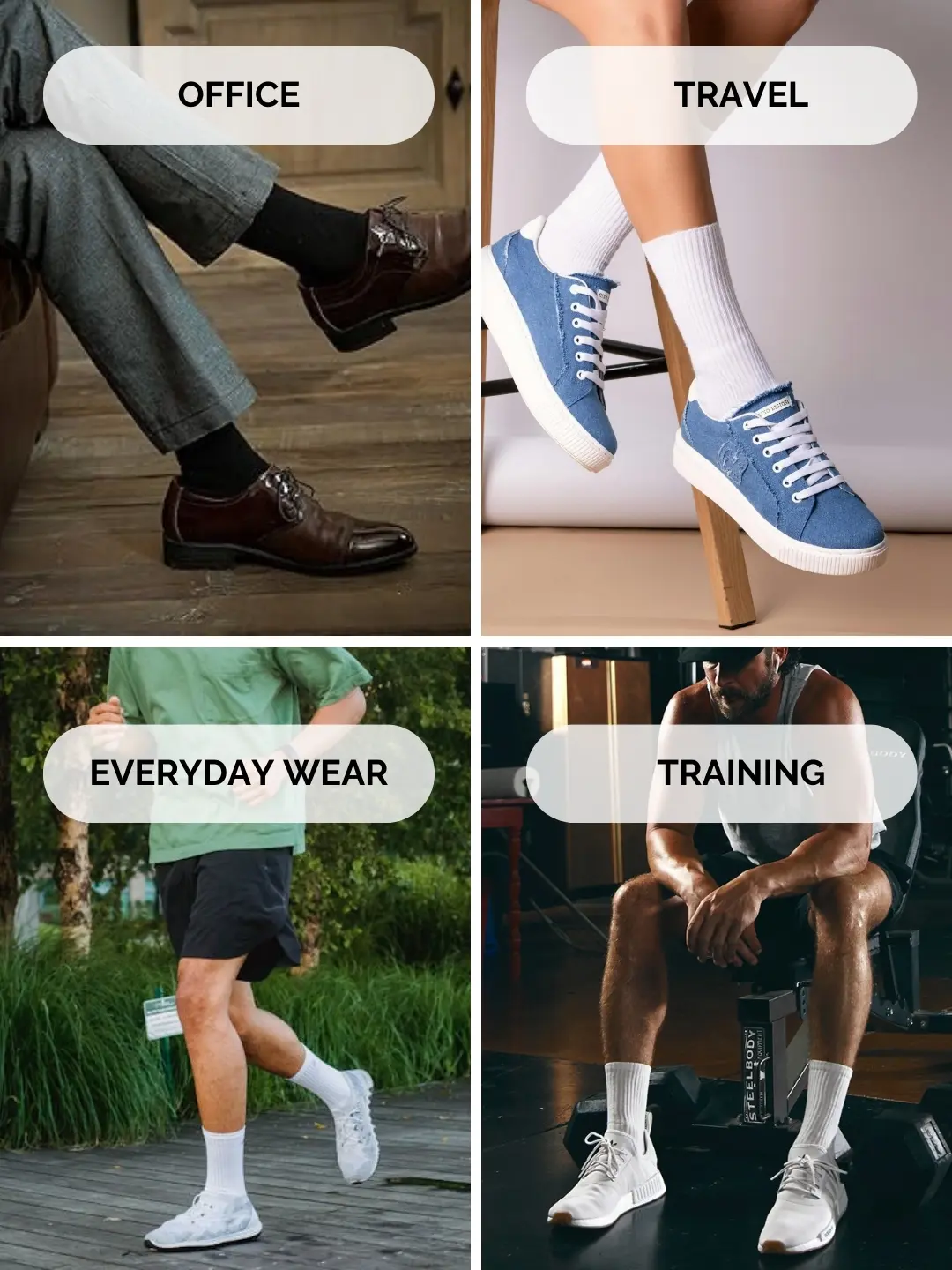 Stay comfortable with cushioned work socks – ideal for professionals and workers.