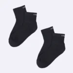 Two pairs of premium cotton cushioned high ankle socks by Air Garb, providing exceptional comfort and support in a convenient combo pack.