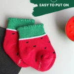 Stretchy baby socks providing a snug fit for growing toddler feet.