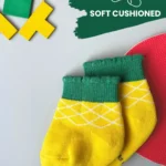 A toddler wearing soft and comfy socks ideal for 1-2 years old.