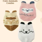 Soft cotton socks for baby boys and girls featuring cute animal patterns, ideal for comfort and style.