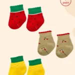 High-quality baby socks made from a refined cotton blend, offering a snug and comfortable fit. Cushioned to keep little feet warm in winter, the set includes 3 pairs of super soft, breathable socks with gentle elastic cuffs.