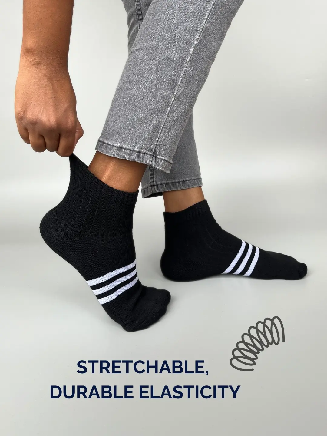 Soft cotton low ankle socks for all-day comfort and support