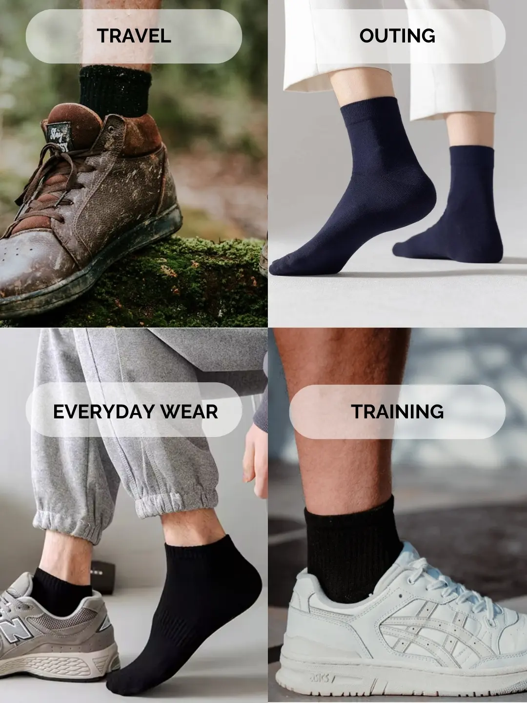 High ankle socks for athletes and everyday wear, offering comfort, breathability, and support for running, workouts, and all-day use.