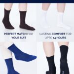 Men’s formal dress socks made from a soft cotton blend, offering comfort and style. Perfect for office wear, formal events, or daily use.