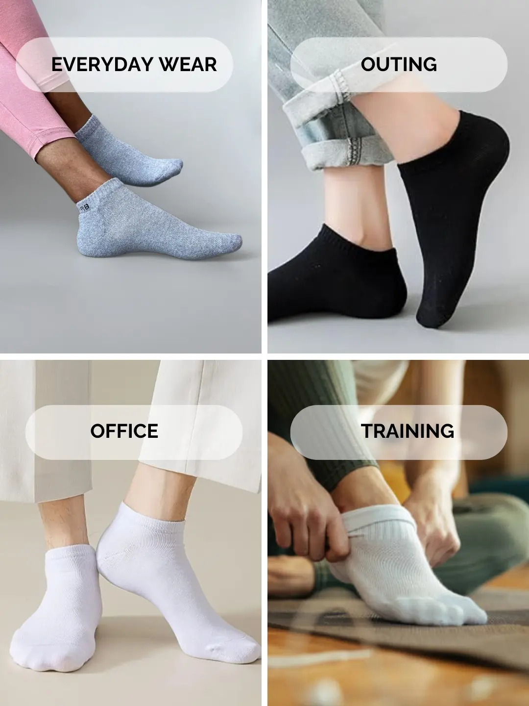 Ultra-soft low ankle socks designed for comfort and breathability