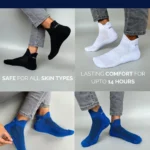 Premium low-cut sneaker socks offering invisible comfort with soft, cushioned padding, perfect for staying comfortable