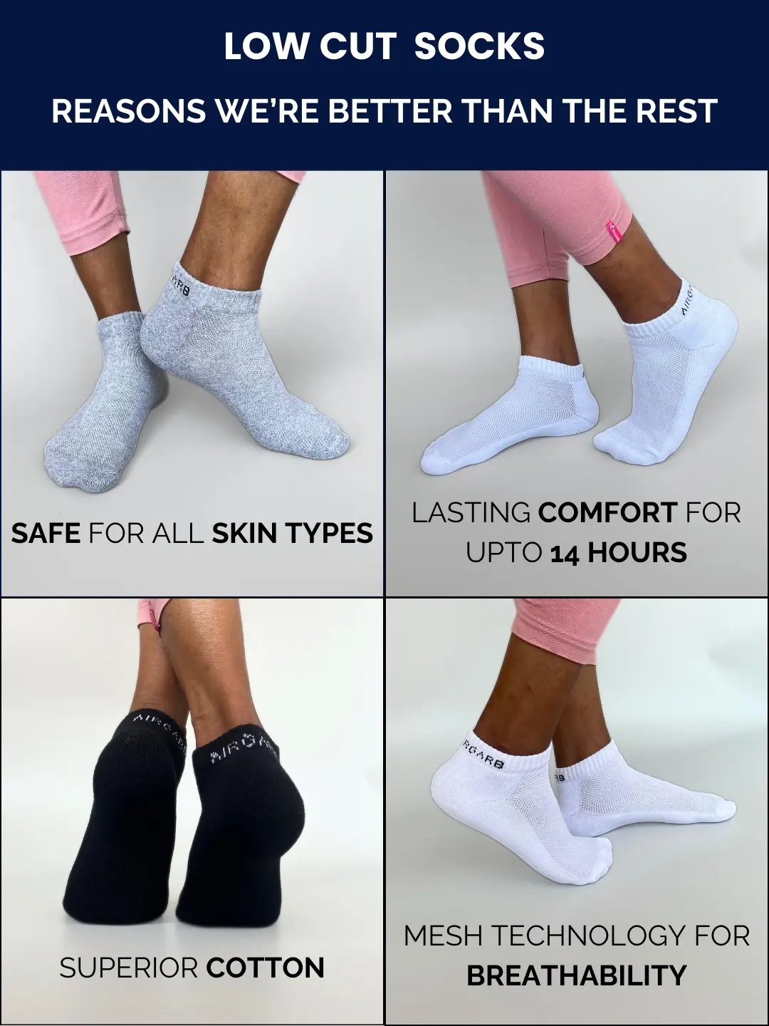 Premium low ankle socks for everyday use and workout