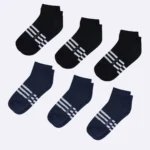 Breathable cotton striped low ankle socks, providing comfort and moisture-wicking properties, perfect for sports, fitness, and active wear.