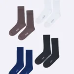 Elegant Ribbed Dress Socks for Men - Timeless Design